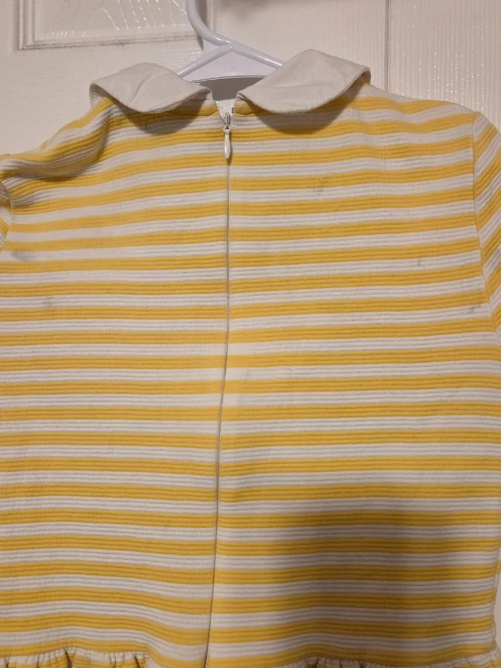 Ralph Lauren Yellow Striped Polo Knit Dress — Girls Size Large